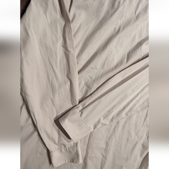 Calvin Klein Mens Dress Shirt Taupe 18 1/2 36/37 Slim Tall Stretch Non-Iron. - Picture 15 of 16